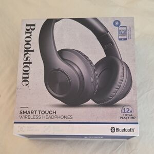 Brookstone Black Smart Touch Wireless Headphones